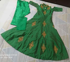 Designer Green Kurta Set with Embroidery