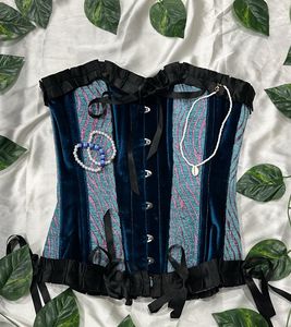 Royal Blue Vintage Corset