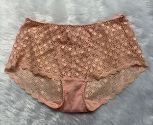 Peach Lace Briefs