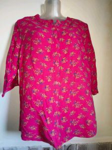 🎁Buy 1, Get 1 Free🎁  Size M/L Floral Pink Top