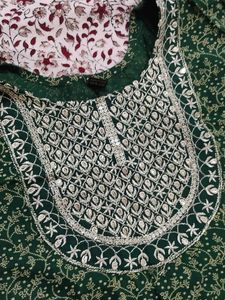 Beautiful Green Printed Kurta with pant