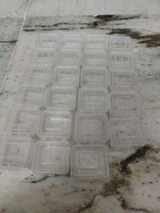 Transparent 25 ML Empty Square Container