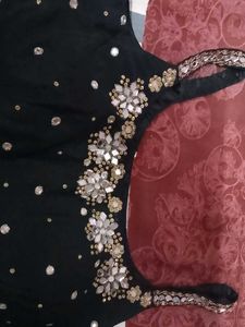 Embellished Black Blouse