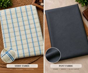 👔✨ Premium Shirt Fabric – Classic Check Design ✨�
