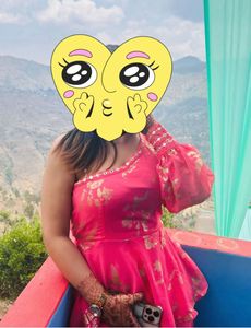 Stylish Pink Floral Kurta Set