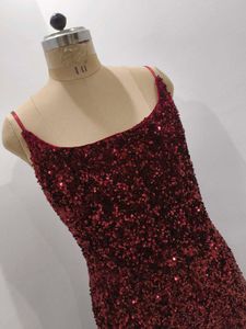 Sequin Slit Gown