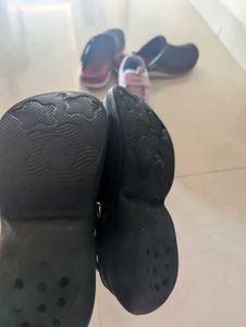 Cute Embellished Black Clogs