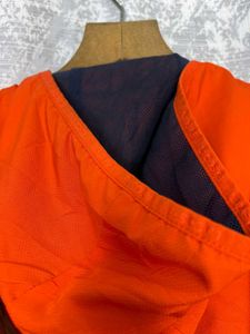 Lacoste Orange Gradient Hooded Windbreaker