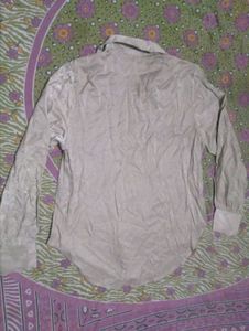 Women's Beige Button-Up Shirt