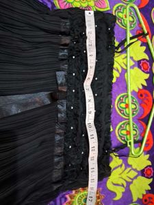 Elegant Black Pleated Cami Top