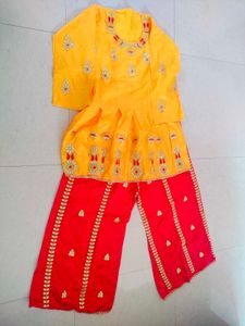 Indian Yellow and Red Dress