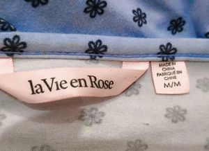 Cute Blue Heart Print slip with brief 👍