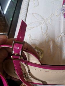 Sparkling Pink Wedge Sandals size 39