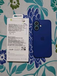 iPhone 16 Silicone Case MagSafe Blue