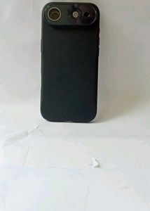17 air Black Phone Case with Dual Camera Lens