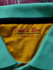 Pink &amp; Blue T-Shirt For Boys 2yrs