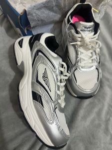 Red Tape Silver & Black Sneakers