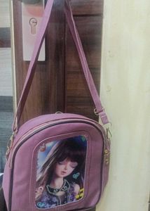 Cute Doll Print Handbag