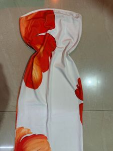Floral Print tube Maxi Dress
