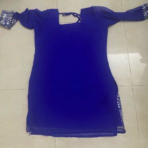 Blue Sharara Set (L)clearing soon