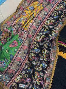 black chikankari kurta set