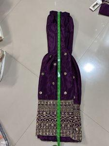 Elegant Purple Embroidered Kurta Set