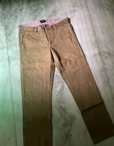 Allen Solly Men's Khaki Chinos