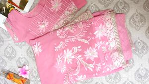 Elegant Pink Embroidered Lehenga Choli