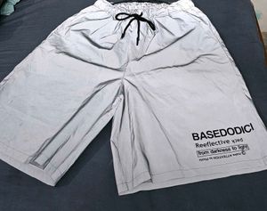 BASEDODICI Reflective Oversized Shorts | Grey