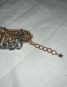 h&amp;m mixed metal Chain Link Bracelet Set