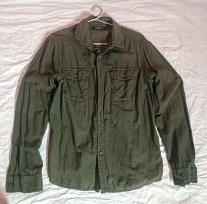 Olive Green Long Sleeve Shirt
