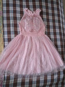 pink flare dress