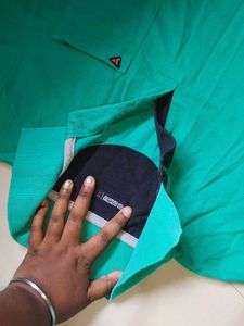 Teal Short Sleeve Button-Down
