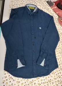 Timberland Men's Blue Button-Up Shirt