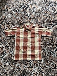 Brown Plaid Short Sleeve Shirt