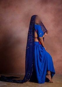 Royal Blue Lehenga Choli without odhani