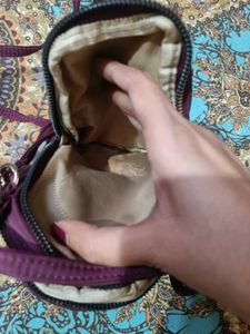 Purple Quilted Crossbody Bag