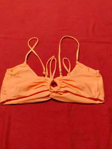 Peach Orange Twist Front Cami Top – Size XL