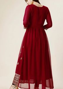Elegant Maroon Ethnic Gown