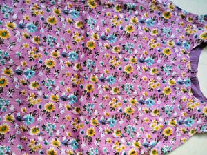 Pink Floral Kurta coord set