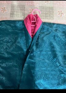 Teal &amp; Pink bhutanese dress