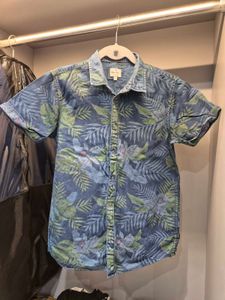 Men's Tropical Print Short Sleeve Shirt