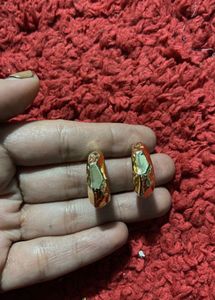 Unique Gold-Tone Stud Earrings