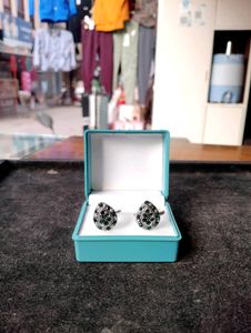 Green Diamond Pure Silver Toerings (Wt: 5.03gm)