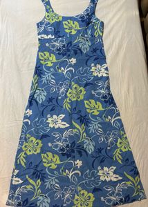 Blue Floral Maxi Dress