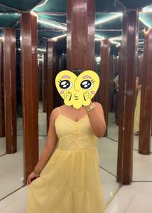Yellow Tiered Maxi Dress