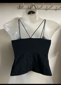 Black Spaghetti Strap Tank Top
