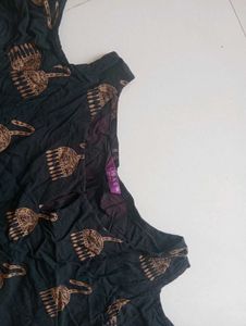Stylish Cold Shoulder Ethnic Gown