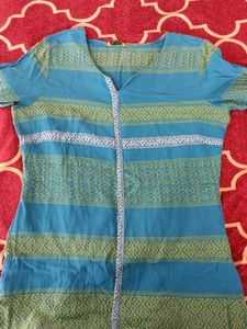 Aurelia Green straight kurti