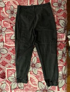 Dark Wash Cargo Jeans Joggers